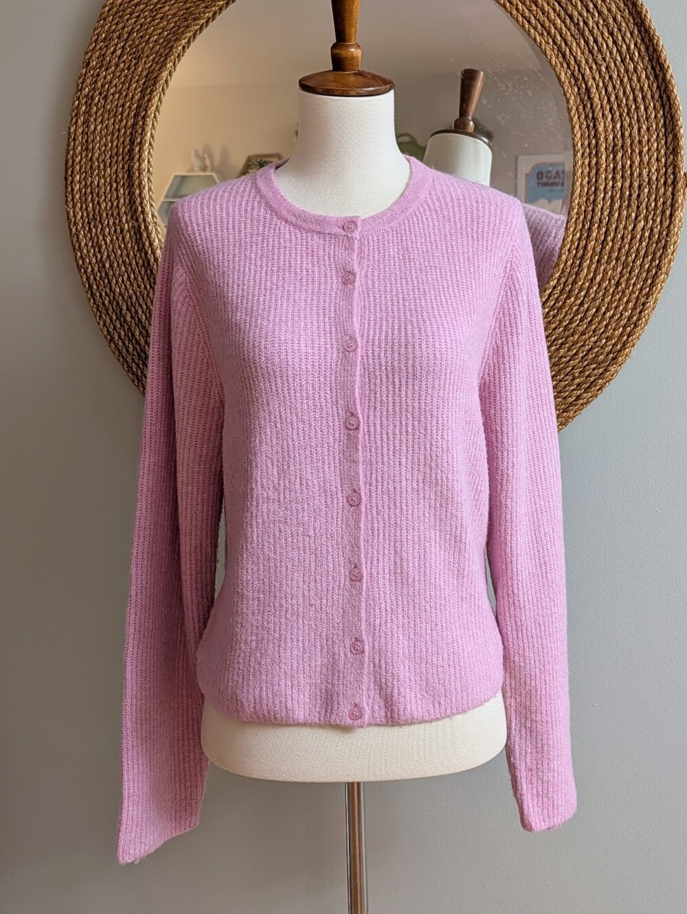 Z Supply Medina Cozy Rib Cardigan in Pink Crush - Picture 2 of 6